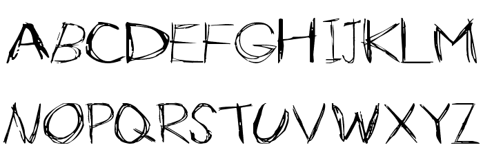 Slender Font LOWERCASE