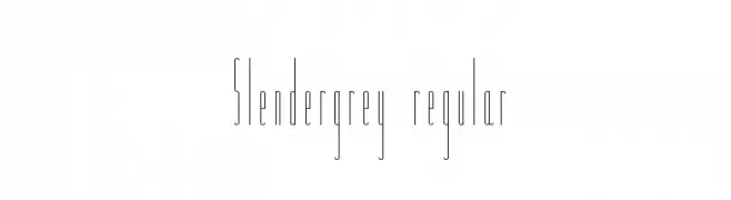 Slendergrey regular  Descarca Fonturi Gratis