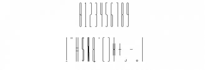 Slendergrey regular Font OTHER CHARS