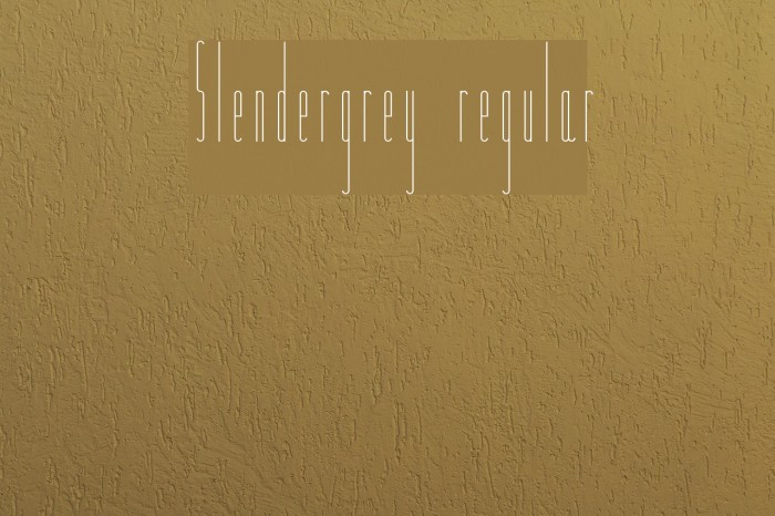 Slendergrey regular Example 1