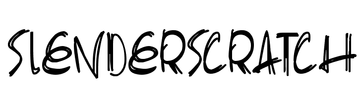 Slenderscratch 字体