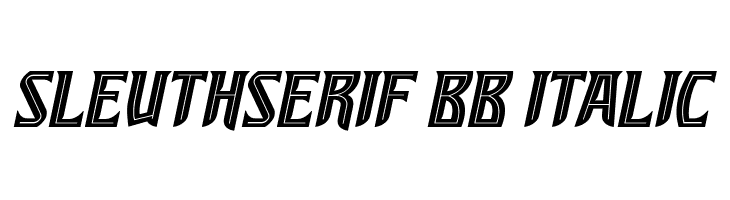 SleuthSerif BB Italic Font