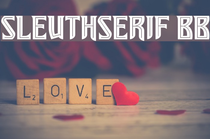 SleuthSerif BB Font examples