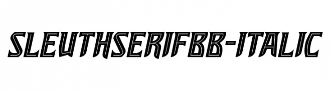 SleuthSerifBB-Italic  Fuentes Gratis Descargar