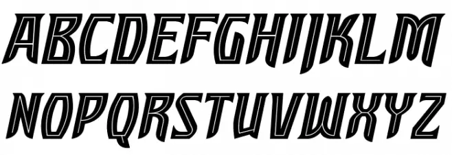 SleuthSerifBB-Italic フォント 大文字