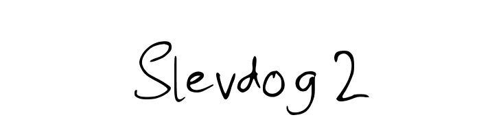 Slevdog 2  les polices de caractères gratuit tlcharger