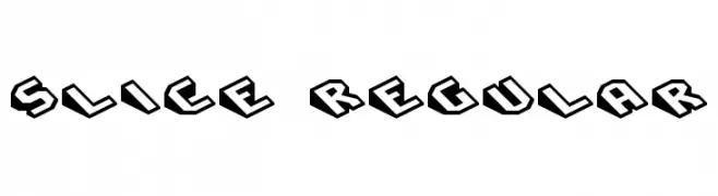 Slice Regular  font caratteri gratis
