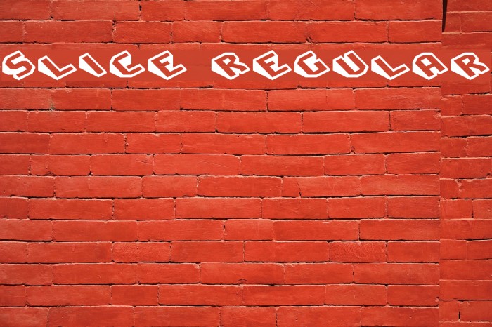 Slice Regular Example 1