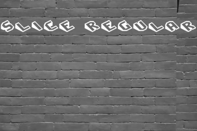 Slice Regular Font examples