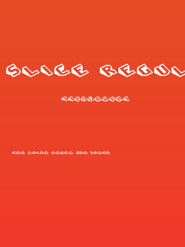 Slice Regular Poster