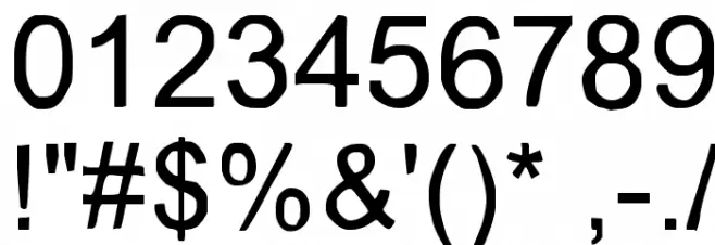 Slice フォント その他の文字
