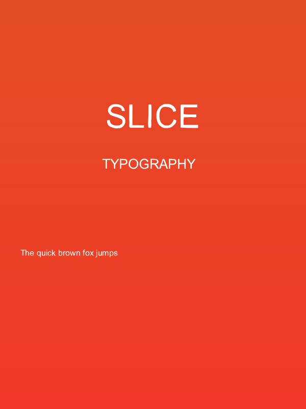 Slice Poster