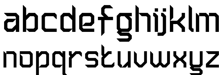 Sliced AB V2 Font LOWERCASE