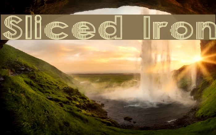 Sliced Iron Font examples