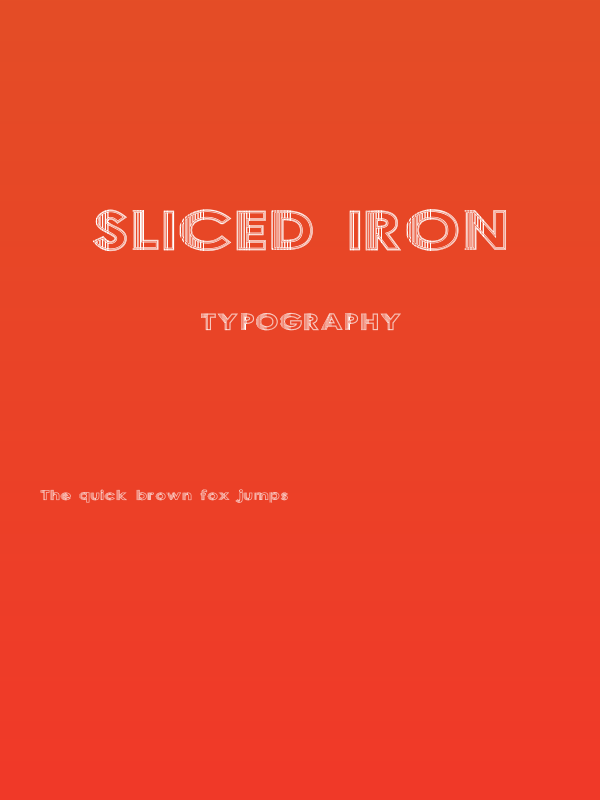 Sliced Iron Poster