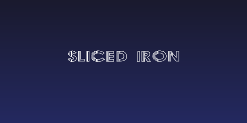 Sliced Iron Social Header
