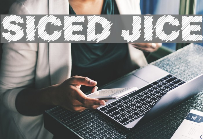 Sliced Juice Font examples