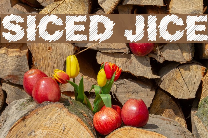 Sliced Juice Font examples