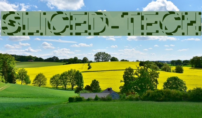 Sliced-Tech Font examples