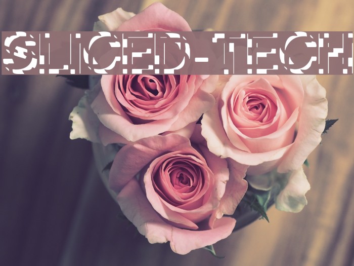 Sliced-Tech Font examples