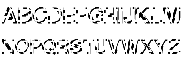 Sliced-Tech Font LOWERCASE