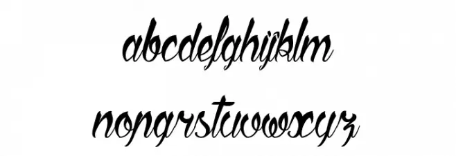 Sliced by Hand 字体 小写