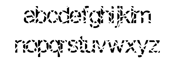 Sliced Font LOWERCASE