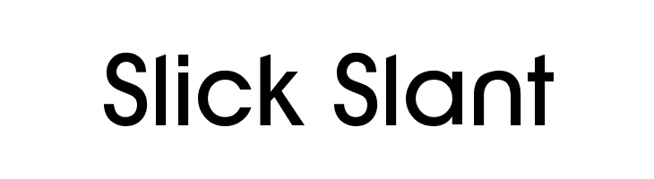 Slick Slant  font caratteri gratis