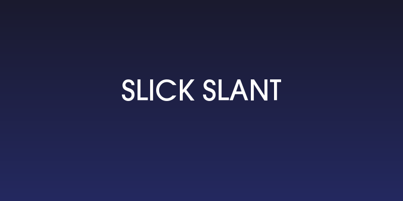 Slick Slant Social Header