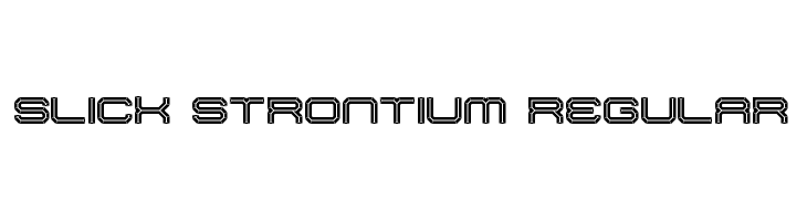 Slick Strontium Regular  Frei Schriftart Herunterladen