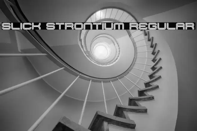 Slick Strontium Regular Font examples