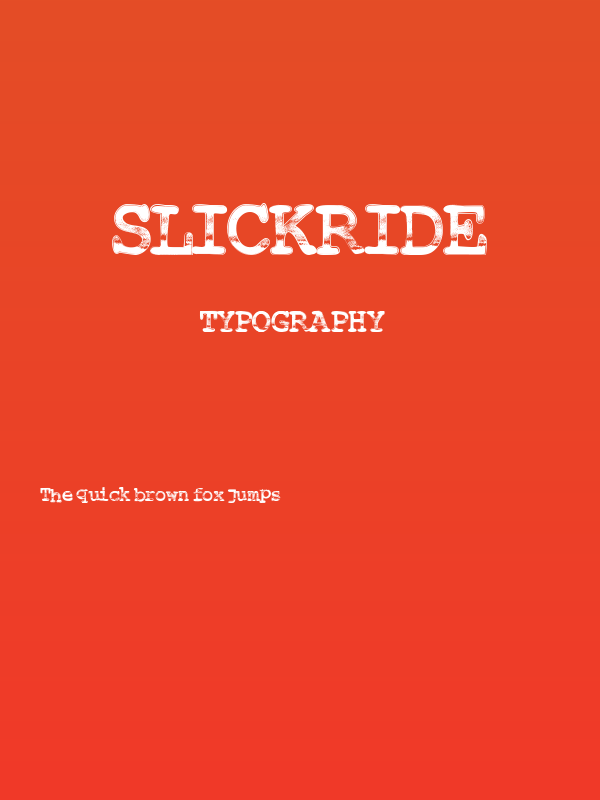 SlickRide Poster