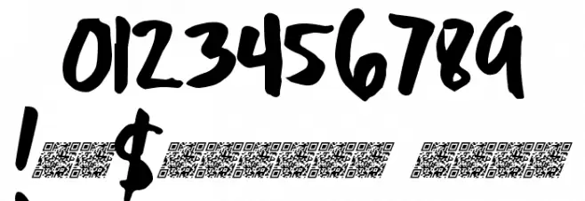 SlickRoadsDT Font OTHER CHARS