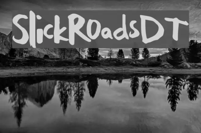 SlickRoadsDT Font examples