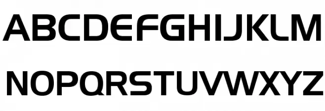 Slicker Schriftart Groß