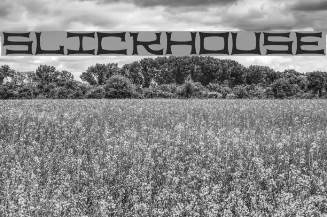 Slickhouse Font examples