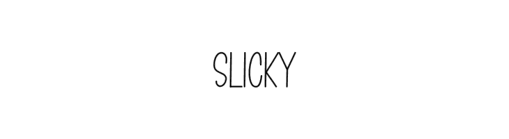 Slicky  font caratteri gratis