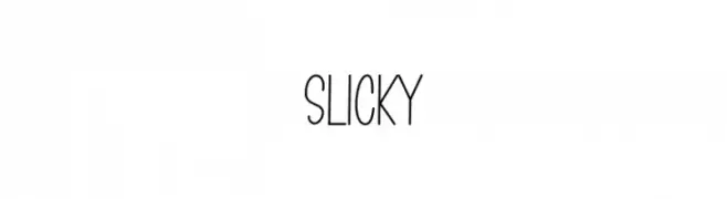 Slicky  Frei Schriftart Herunterladen