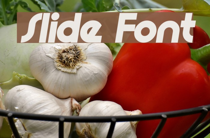 Slide Font examples