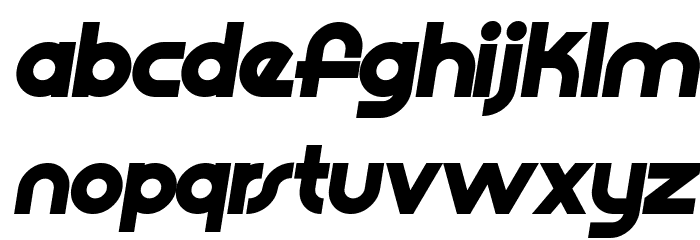 Slide Font LOWERCASE