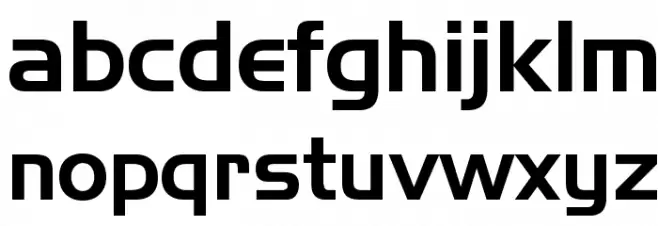 Slider Regular Font LOWERCASE