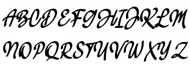 Slides Schriftart Groß