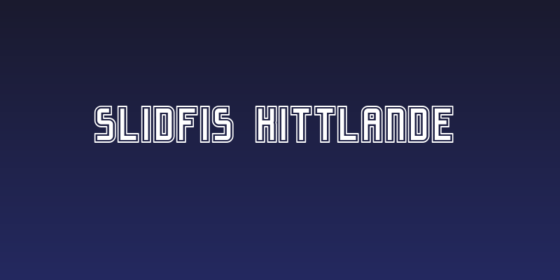 Slidfis kittlande Social Header