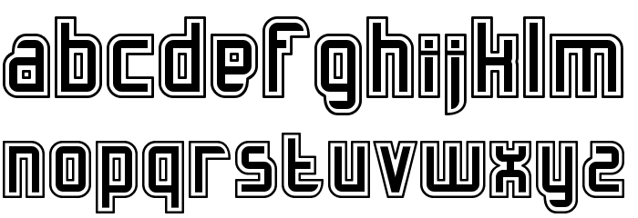Slidfis kittlande Font LOWERCASE