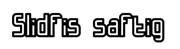 Slidfis saftig  フリーフォントのダウンロード