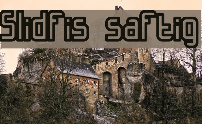 Slidfis saftig Font examples