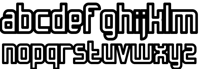 Slidfis saftig Font LOWERCASE