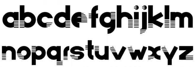 Sliding Scissors 101 Schriftart Kleinbuchstaben