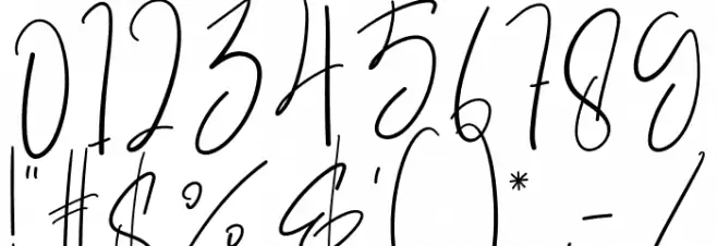 Sligature Font Alte caractere