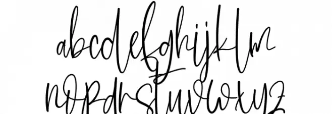 Sligature Font Litere mici